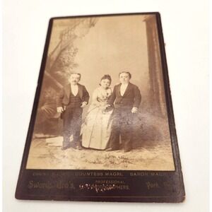 Countess Magri Count and Baron Magri Cabinet Card Little People Midgets Dwarves